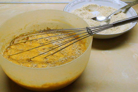 Тыквенный кекс с миндалём на оливковом масле с цитрусовым соусом.: шаг 7