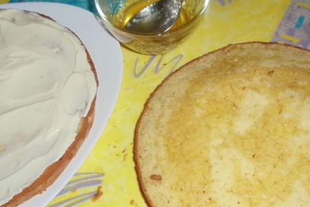 Торт с апельсиновым сиропом под ореховой глазурью: шаг 8