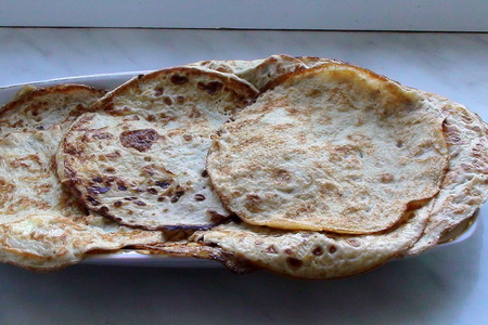 Курочка без костей, фаршированная японскими яичными блинчиками с сыром и паштетом.: шаг 5