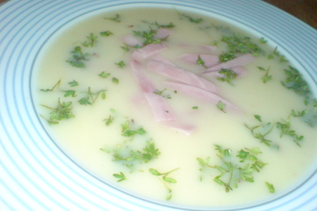 Крем-суп из картофеля с ветчиной: шаг 9