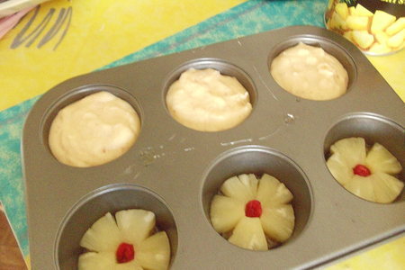 Кокосовые кексы с ананасами: шаг 6