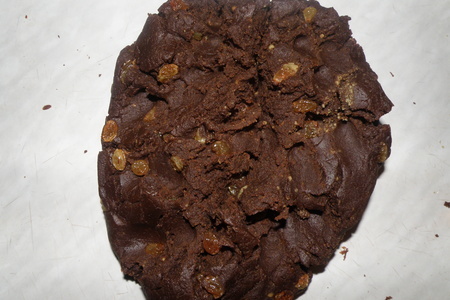 Шоколадный рулет из печенья: шаг 3