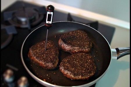 Перечный раундрамб-стейк с грилованными овощами  (pepper raundramb-steak).: шаг 11