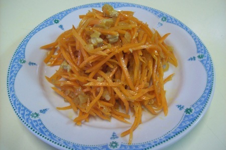 Салат из моркови с мясом по-корейски: шаг 4