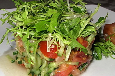 Салат с семгой и авокадо. подражание берикони: шаг 1