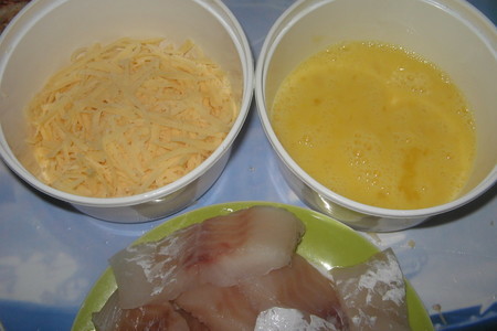 Рыба с сырным суфле, запеченная под майонезом: шаг 2