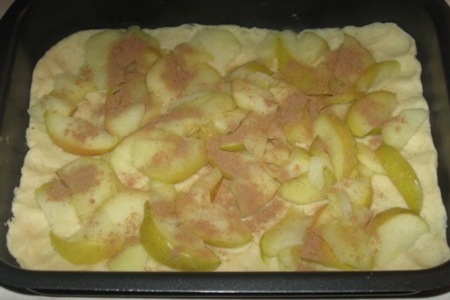 Яблочный пирог "осенний листопад": шаг 3