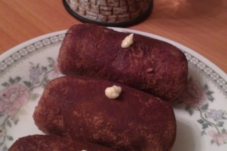 Фото приготовления рецепта: Пирожное  картошка обсыпная  по госту