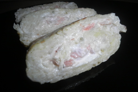 Картофельный рулет с лососем и сыром: шаг 9