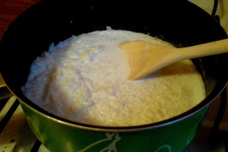 Рисовая каша с вишнёвой карамелью: шаг 1