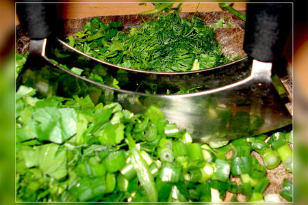 Суп овощной осенний в бело-зелёной гамме: шаг 13
