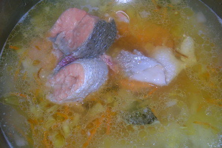 Советский  суп из консервированной горбуши на новый лад: шаг 4