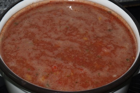 Суп из запеченных помидор и перцев с брынзой: шаг 5