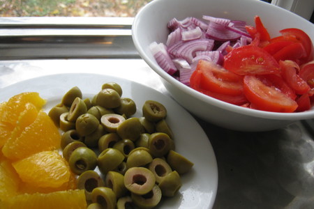 Салат овощной с рыбным брендом из ссср.: шаг 2