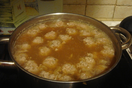 Суп-лапша с имбирными фрикадельками: шаг 3