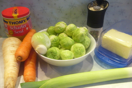 Густой перловый суп с брюссельской капустой и сырными клецками: шаг 3