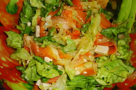 Теплый вегетарианский салатик: шаг 1