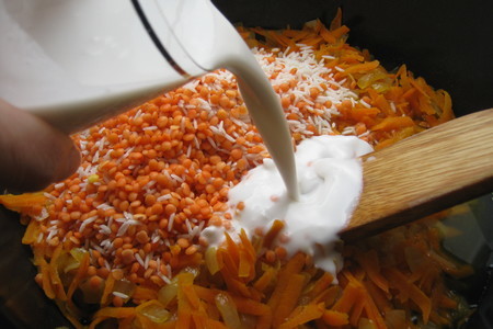 Морковный(белковый) суп с имбирём.: шаг 6