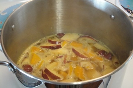 Яблочно-тыквенный суп с  креветками: шаг 3
