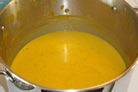 Яблочно-тыквенный суп с  креветками: шаг 5