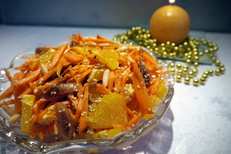 Морковный салат с апельсинами "оранжевый праздник": шаг 3