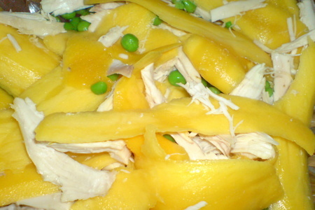 Салат из куриной грудинки, кешью и манго: шаг 4