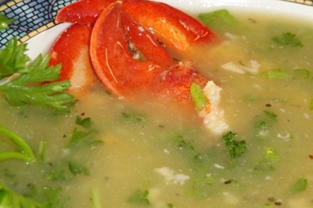 Суп с омарами,вином и вермутом: шаг 9