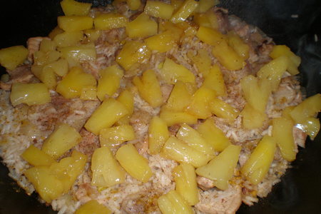 Свинина с рисом и ананасом: шаг 7