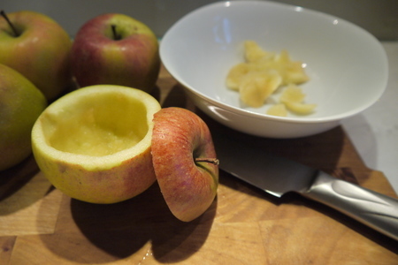 Пикантные печеные яблоки с горгонзолой: шаг 2