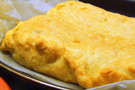 Пирог из слоёного теста с яблоками и сыром «запелдорн» :): шаг 4