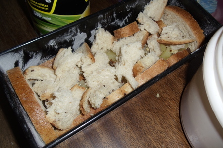 Запеканка из хлеба с ананасом и грецкими орехами: шаг 4