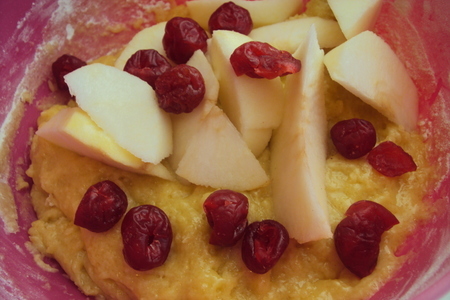 Яблочный пирог с сухофруктами "без хлопот": шаг 2