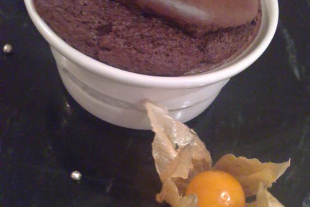 Шоколадное суфле с черносливом: шаг 8