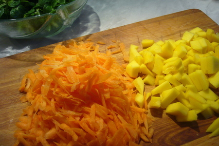 Морковно-манговый салат „доброе утро!“: шаг 2