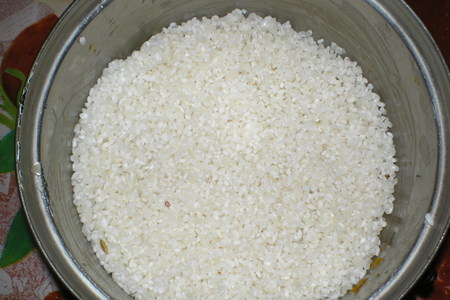 Рисовый пирог "слоенка": шаг 3