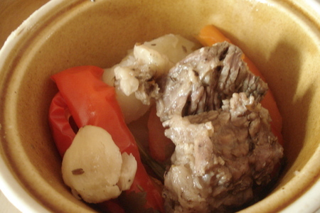 Паровой нутовый суп с мясом и овощами (дуэль): шаг 14