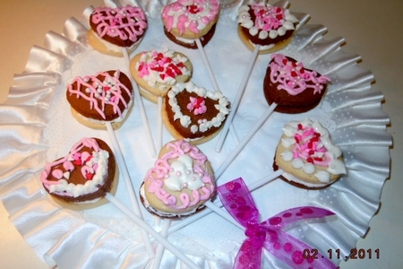 Сердечное печенье  для школьных друзей  ко дню св.валентина: шаг 1