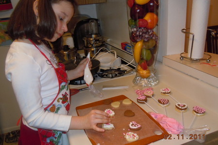 Сердечное печенье  для школьных друзей  ко дню св.валентина: шаг 3