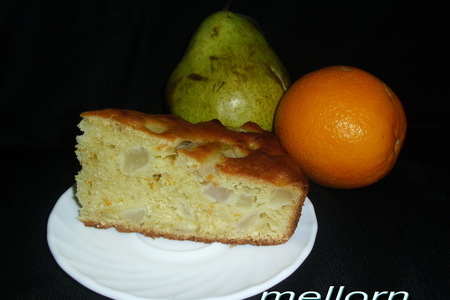 Пирог апельсиновый с грушами: шаг 4