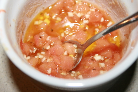 Закуска из баклажан с томатным тартаром: шаг 3