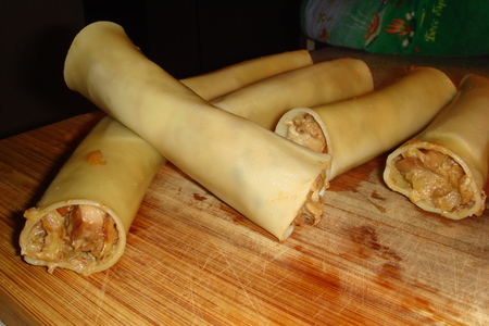 Каннеллони, фаршированные грибами с сыром в сливочно-шпинатном соусе: шаг 11