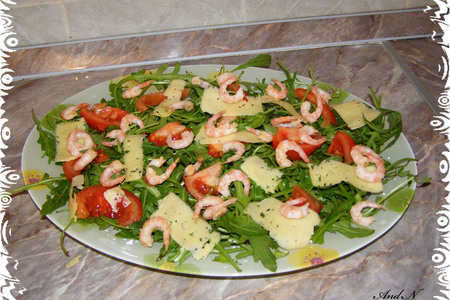 Салат с рукколой и креветками: шаг 5