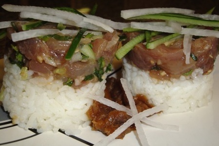 Поке из тунца с рисом: шаг 9