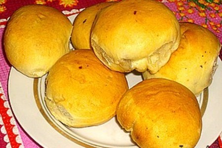 Пирожки с грибами и фасолью. постные.: шаг 6
