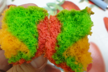 Радужный пирог (rainbow cake): шаг 2