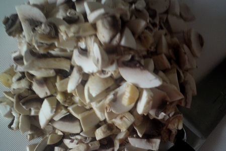Зразы мясные с грибами    со сливочно-шпинатным соусом: шаг 4