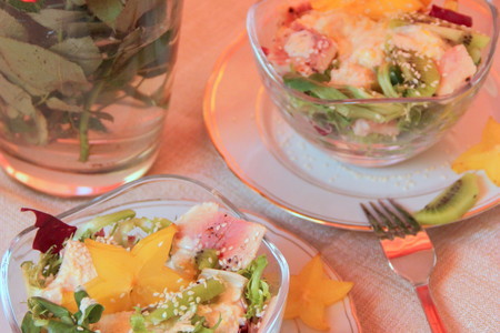 Салат с форелью "праздник вкуса": шаг 7