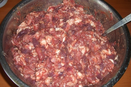 Печеночно-мясная домашняя колбаса: шаг 4