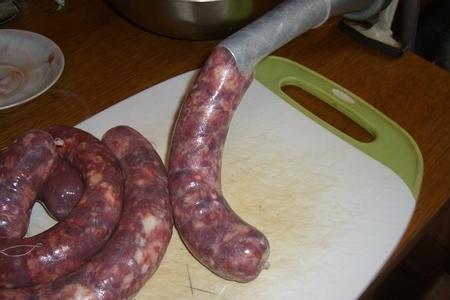 Печеночно-мясная домашняя колбаса: шаг 5