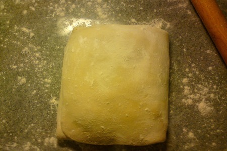 Тесто слоеное пресное  и пироги из него с разной начинкой: шаг 9